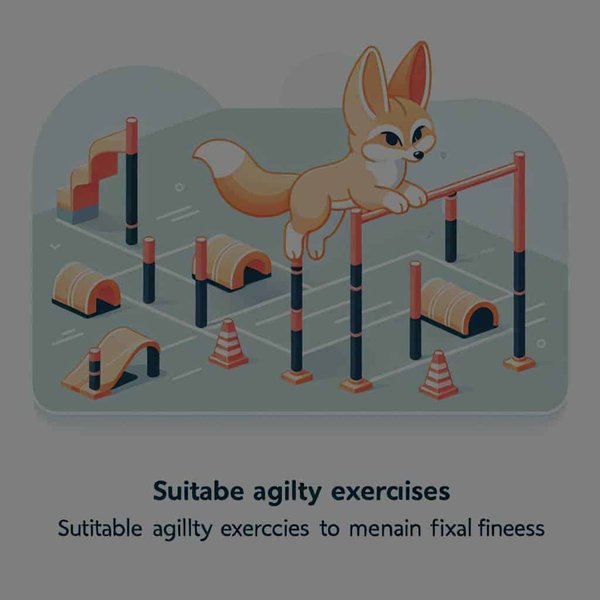 Quels exercices d'agilité sont adaptés à un fennec pour maintenir sa forme physique ?