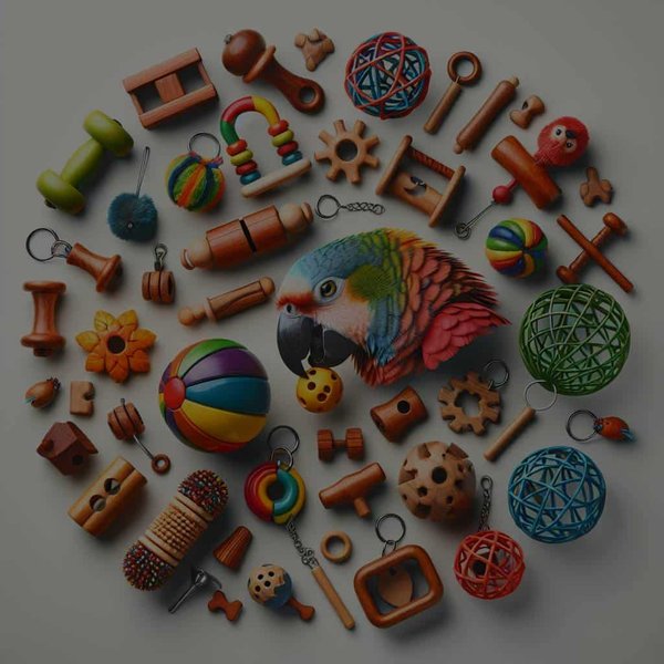 Quel type de jouet peut-on offrir à un perroquet amazone pour favoriser son bien-être ?